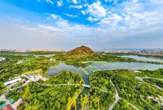 《青山绿水·泉城风光：36℃高温下的城市生态美景》