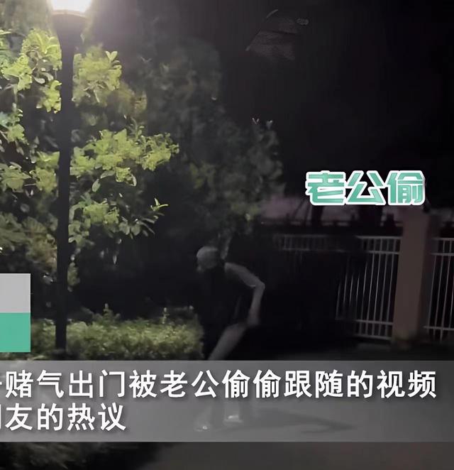 夫妻吵架女子赌气出门，老公不放心穿夜行衣尾随，女子回头懵了