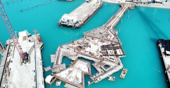沙特红海舒莱亚码头及潜水中心项目泳池与泵房区域施工圆满完成