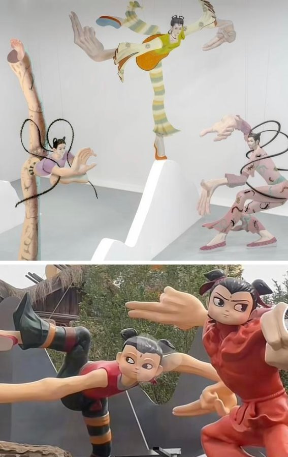 山西临汾哪吒景区雕塑抄袭争议：艺术家陈思作控诉设计侵权