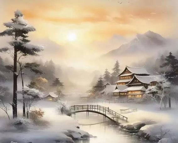冬雪落，岁月长