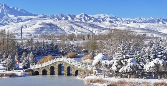 雪后民乐，千里冰封的梦幻仙境