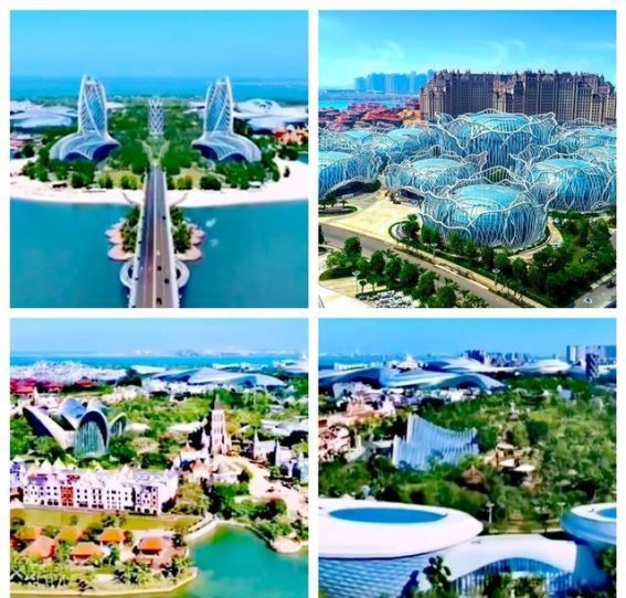 海边元宵夜的灯火与月光